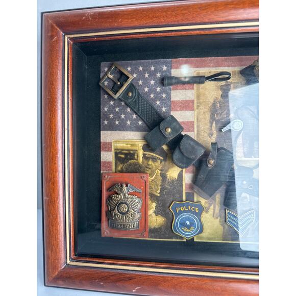 Police officer sergeant gift shadow box decor - Picture 5 of 10